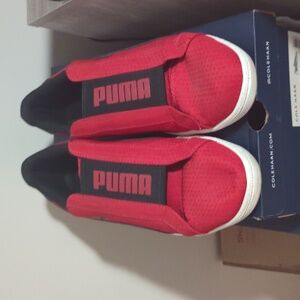 Men's puma red and black sneakers